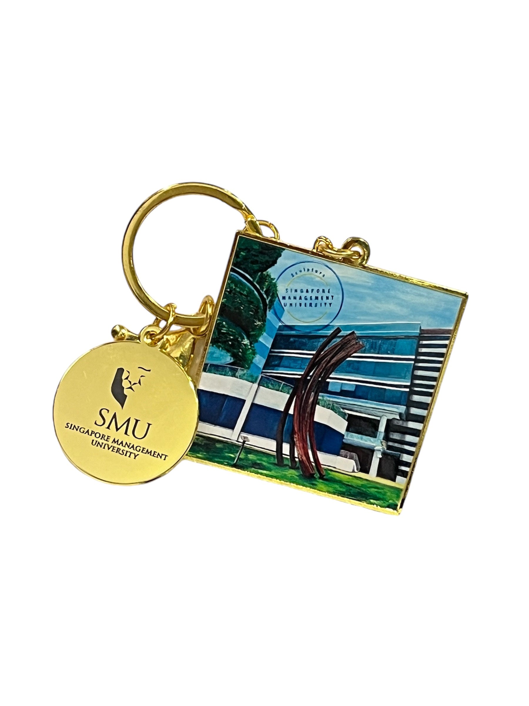 SMU Placemakers Collection Bag Charm Keychain